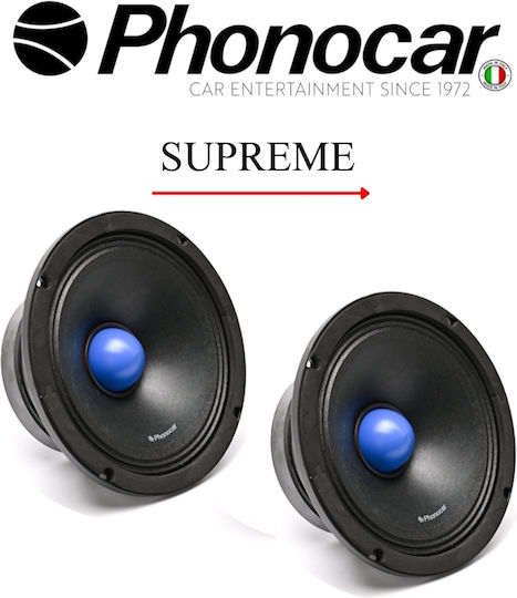 Phonocar Автомобилен Високоговорител Supreme 8" с 180W RMS (Нискочестотен говорител)