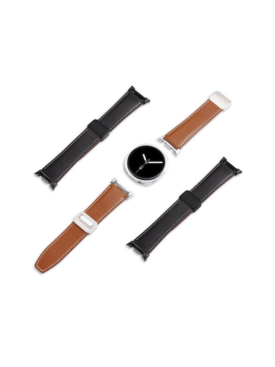 Samsung Galaxy Watch 8 40mm/44 Mm Watch 8 Classic 46mm Dux Ducis Ya Series Δερμάτινο Λουράκι Black