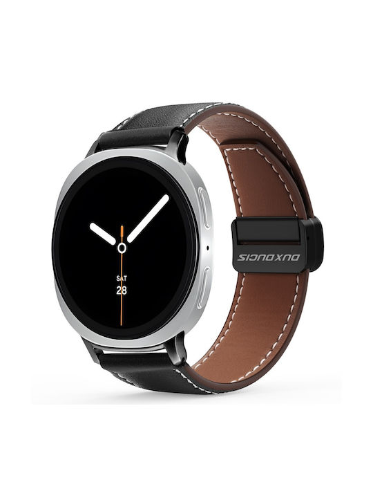 Samsung Galaxy Watch 8 40mm/44 Mm Watch 8 Classic 46mm Dux Ducis Ya Series Δερμάτινο Λουράκι Black