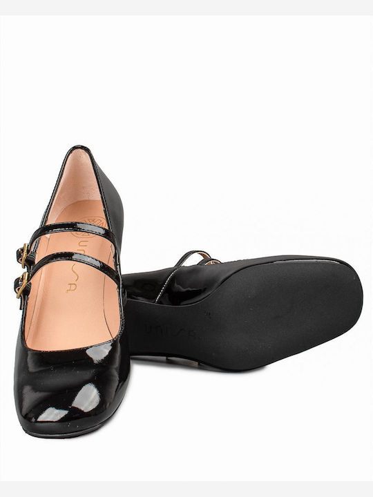 Leather Black Heels