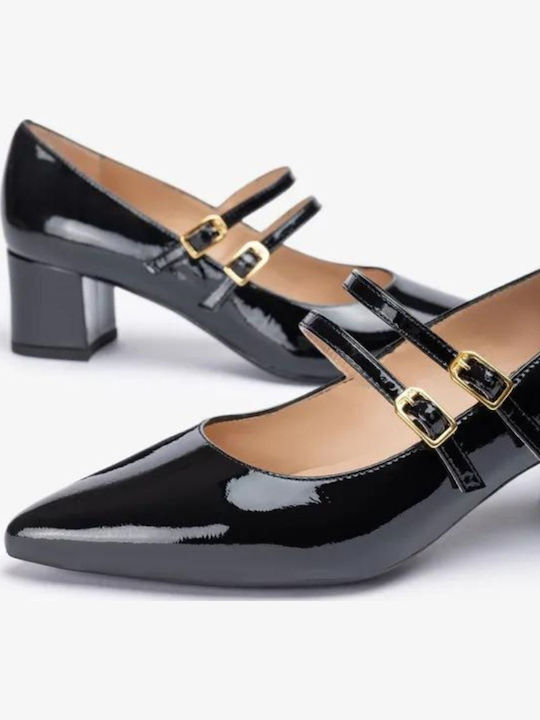 Pumps mit flachem Absatz Schwarz