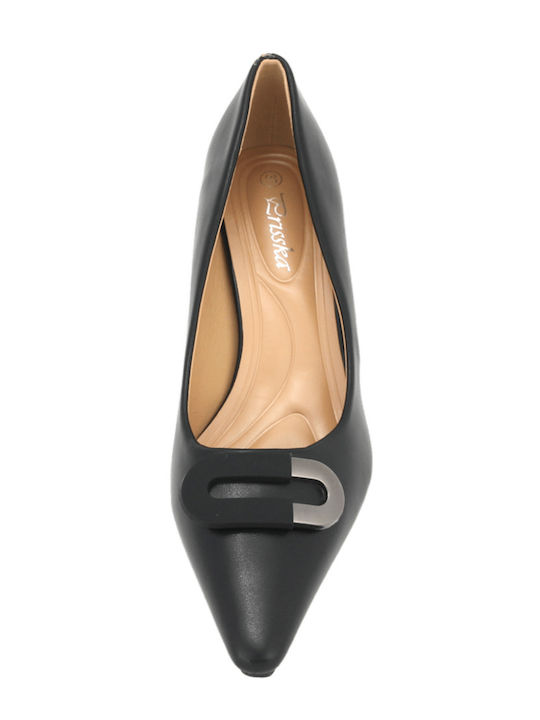 Leder Pumps Schwarz