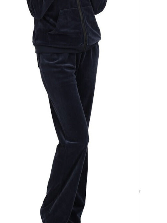 Jogginganzug Samt Dark Blue
