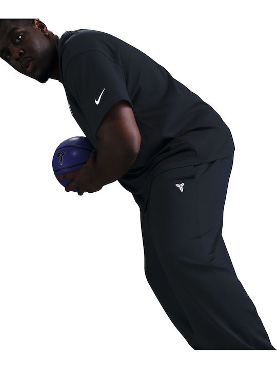 Herren-Sweatpants Glänzende Fußball-Jogginghose mit Gummizug Schwarz