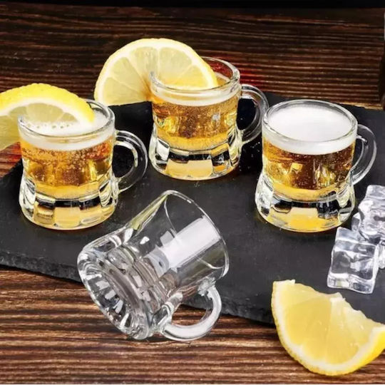 Set de pahare pentru bere din Sticlă 25ml 6buc