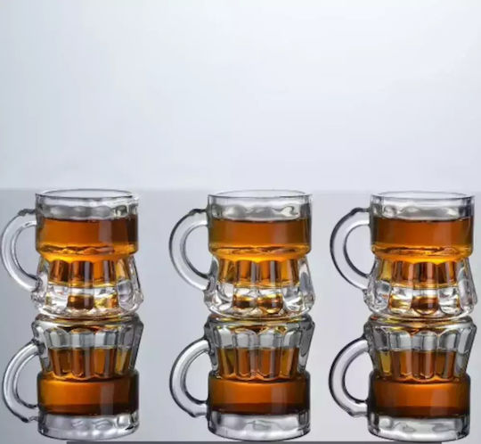 Set de pahare pentru bere din Sticlă 25ml 6buc