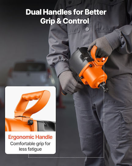 Vevor Air Impact Wrench 1" With Maximum Torque 163.15kgm