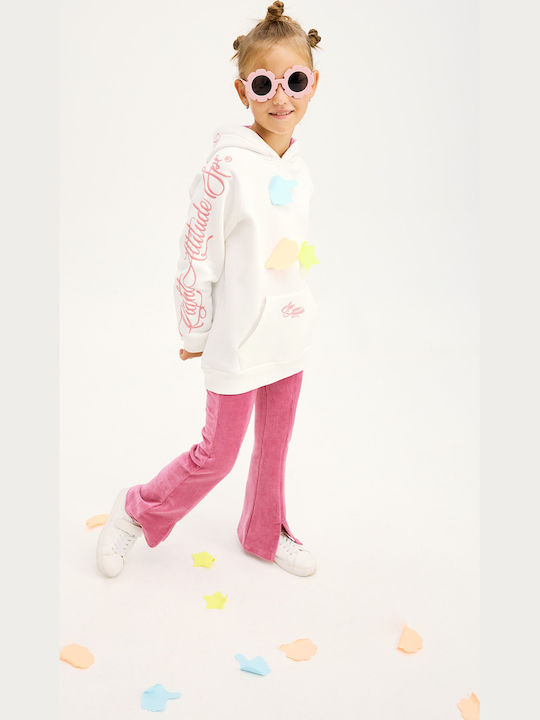 Kinder-Set mit Hose Winter 2Stück Offwhite