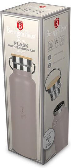 Berlinger Haus Μπουκάλι Θερμός Ανοξείδωτο 600ml Taupe