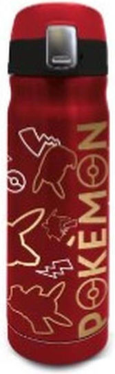 Stor Pokemon Thunderstruck Flasche Thermosflasche Rostfreier Stahl 410ml Rot