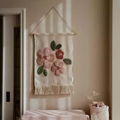 Little Dutch 3D Κρεμαστό Διακοσμητικό Fairy Garden Χειροποίητο Εκρού από Ύφασμα 60x50cm