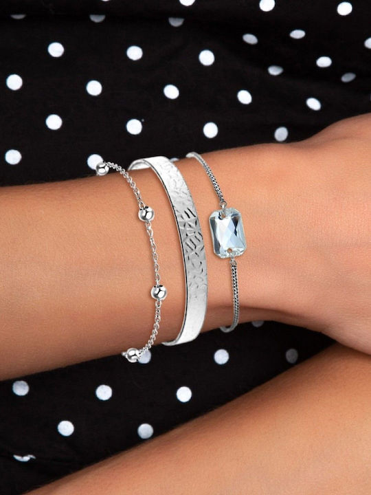 So Charm Σετ Γυναικεία Βραχιόλια από Ατσάλι So Charm Σετ Γυναικεία Βραχιόλια από Ατσάλι