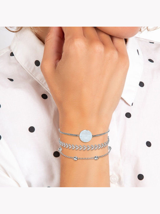 So Charm Σετ Γυναικεία Βραχιόλια από Ατσάλι So Charm Σετ Γυναικεία Βραχιόλια από Ατσάλι