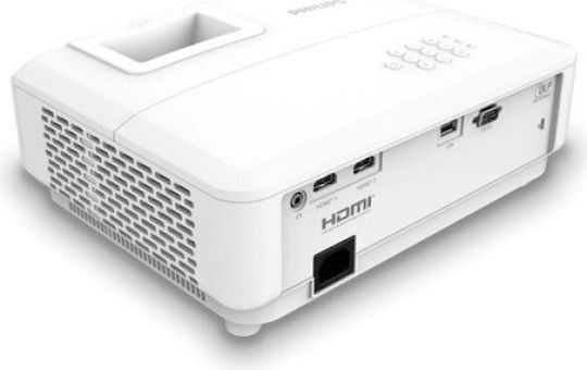 Philips ProPix 860 PRX860/INT Projektor DLP Full HD LED-Lampe mit Eingebauten Lautsprechern Weiß