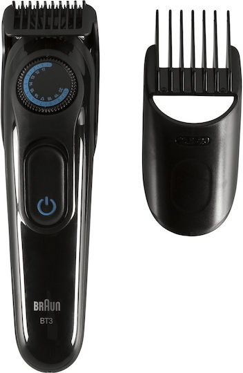 Braun Επαναφορτιζόμενη Κουρευτική Μηχανή Μαύρη BT3520