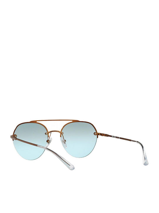 Vogue Women's Sunglasses with Rose Gold Metallic Frame and Grey Gradient Mirror Lenses VO4113S 50747C