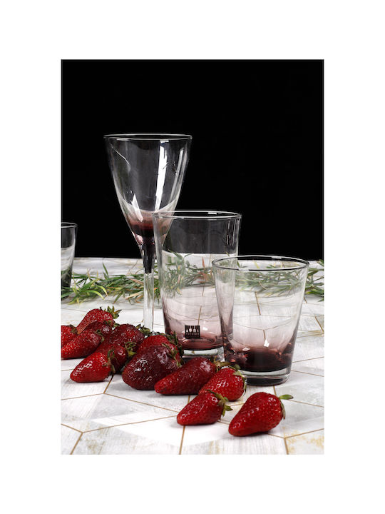 HFA Rainbow Σετ Ποτήρια Ουίσκι από Γυαλί σε Μωβ Χρώμα 380ml 6τμχ