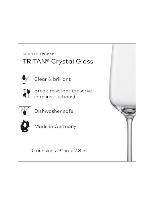 Lumarko Set Gläser Champagner aus Glas Mit Stiel 283ml 4Stück