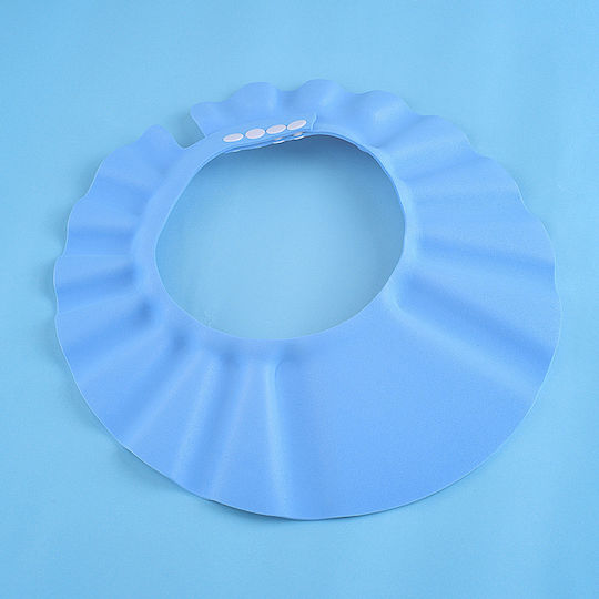 Protective Bath Hat Blue 1pcs
