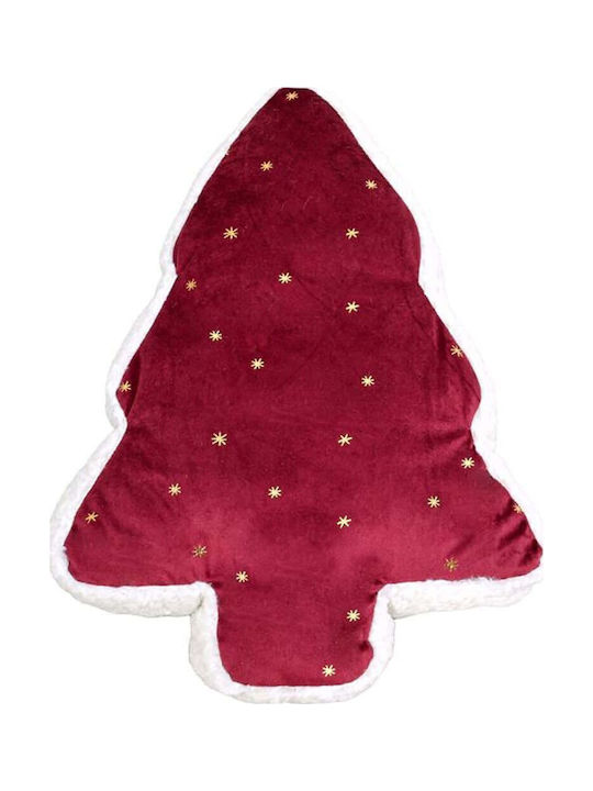 Fylliana Decorative Christmas Tree Pillow Fylliana Fl314 Purple-White-Gold 31x45x6cm