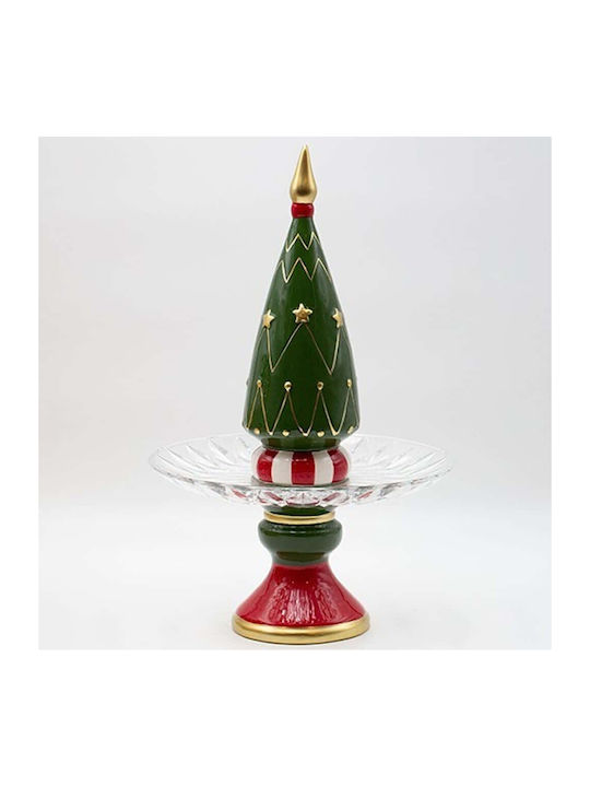 Platou Decorativ Brad de Crăciun 24,7x40,2cm Eurolamp 600-47027