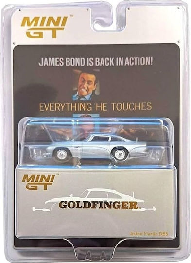 Mini GT Aston Martin Db5 Goldfinger Количка Мащаб 1:64