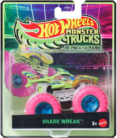 Hot Wheels Glow Αυτοκινητάκι Rodger Dodger Monster Truck