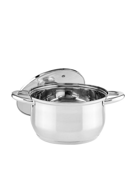 Muhler Βαθιά Ανοξείδωτη Κατσαρόλα 5.5lt / 24cm