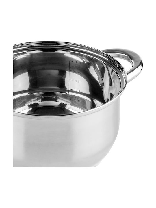 Muhler Βαθιά Ανοξείδωτη Κατσαρόλα 5.5lt / 24cm