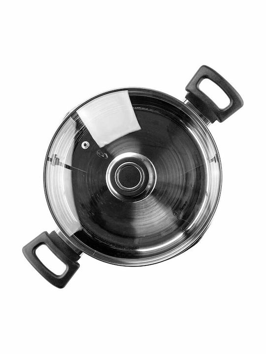Luigi Ferrero Tiefer Edelstahl-Topf 3.2Es / 20cm
