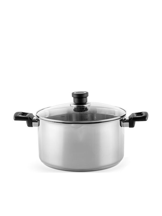 Luigi Ferrero Deep Stainless Steel Pot 7lt / 26cm