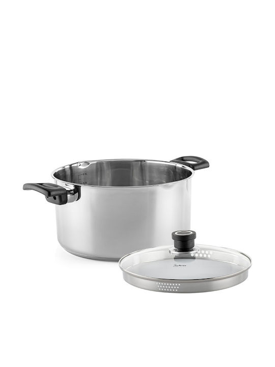 Luigi Ferrero Deep Stainless Steel Pot 7lt / 26cm
