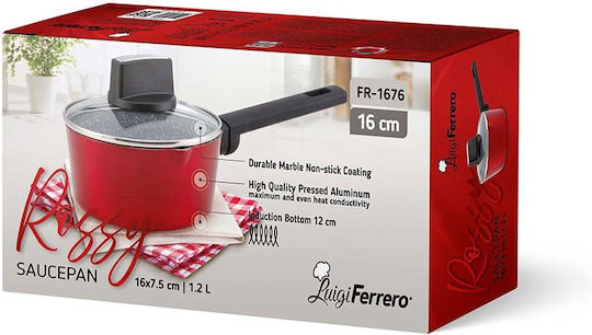 Luigi Ferrero FR-1676 Κατσαρολάκι Γάλακτος από Αλουμίνιο 1.2lt / 16cm