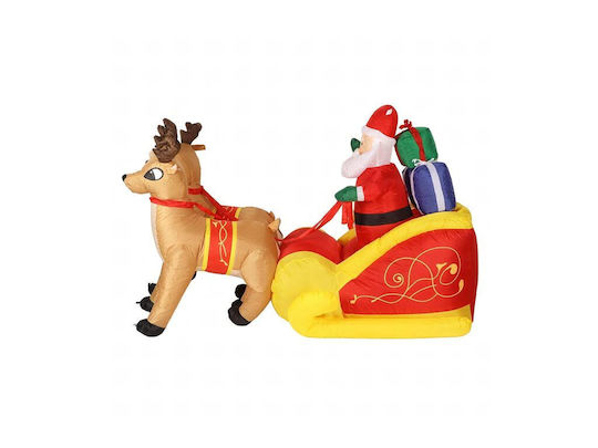 Inflatable Illuminated Santa Claus in Sleigh 220x130x110cm