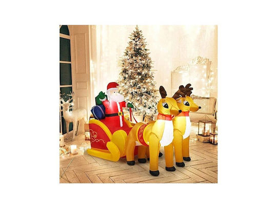 Inflatable Illuminated Santa Claus in Sleigh 220x130x110cm