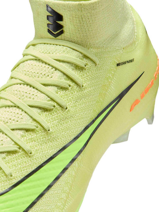 Nike Mercurial Superfly 10 Elite FG Football Shoes with Cleats Yellow