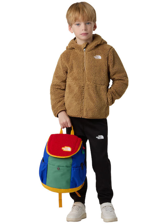 Fleece Kinder-Sweatshirt Strickjacke mit Kapuze und Taschen Braun Campshire Teddy Hoodie