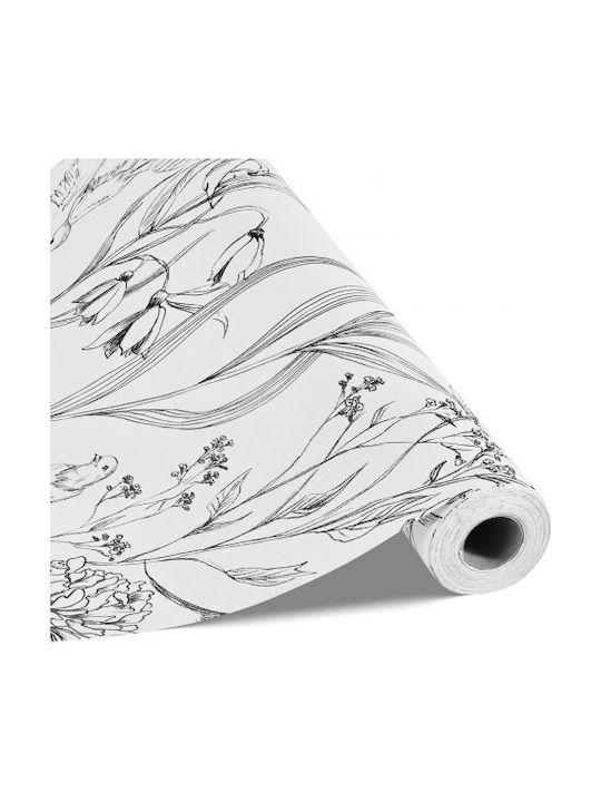 Self-adhesive Wall Wallpaper Vinyl White 45x45cm