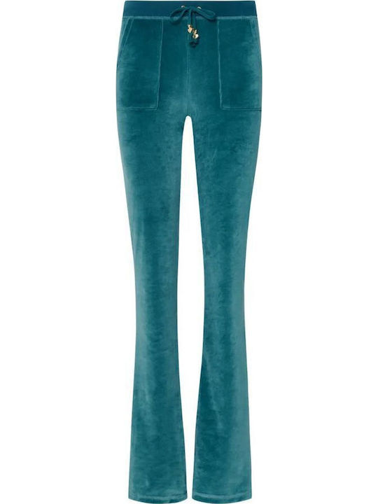 Pantaloni de Trening Catifea Petrol