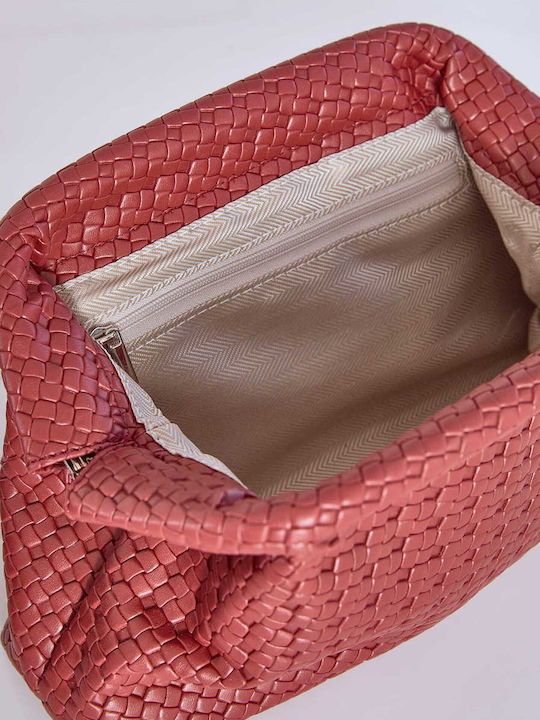 Celestino Дамска Чанта Clutch Релефна Бордо