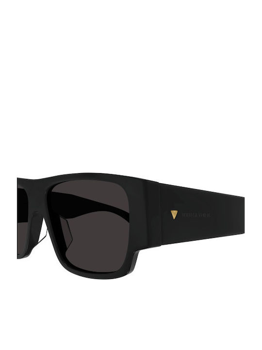 Bottega Veneta Men's Sunglasses with Black Plastic Frame and Black Lens BV1286S 001