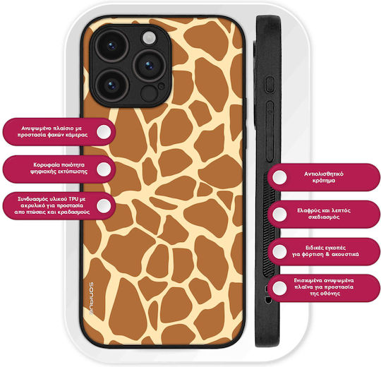 Sonique Animal Print Series Case Oppo Reno13 Pro 5G Giraffe 02