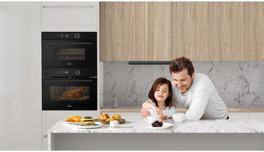 Midea Φούρνος άνω Πάγκου 72lt Π59.5εκ. Μαύρος