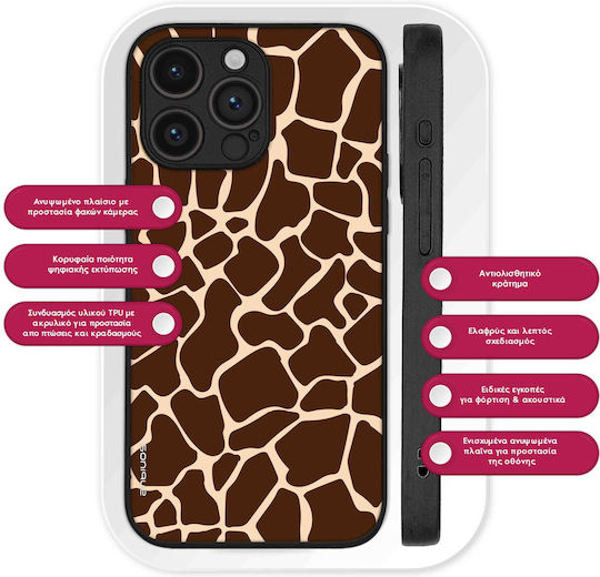 Sonique Animal Print Series Mobile Phone Case Motorola Moto G05 4G Moto E15 4G Giraffe 01