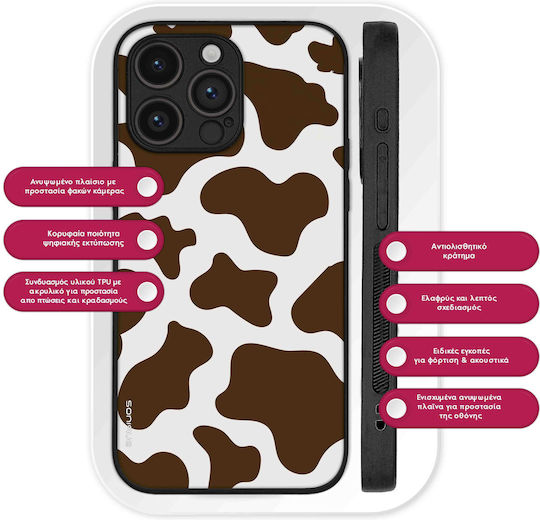 Калъф Sonique Animal Print Series Vivo Y01 4g Cow 02