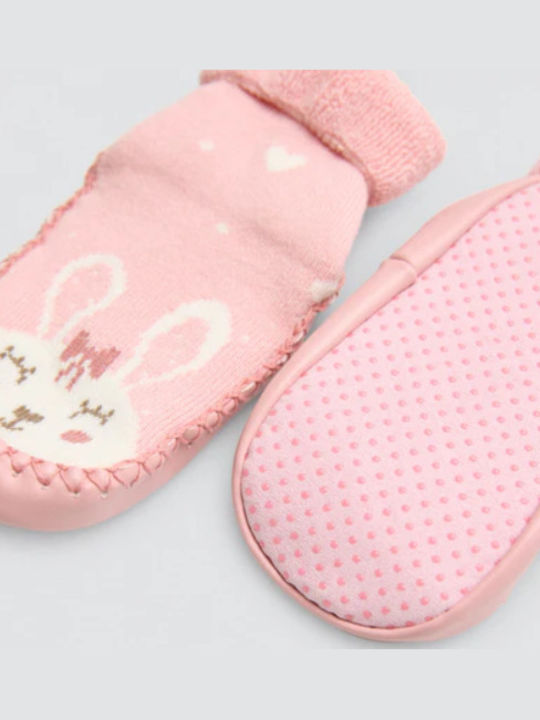 Ysabel Mora Kinder Haussocken Rosa