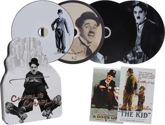 Charlie Chaplin Dvd Μεταλλικό Κουτί