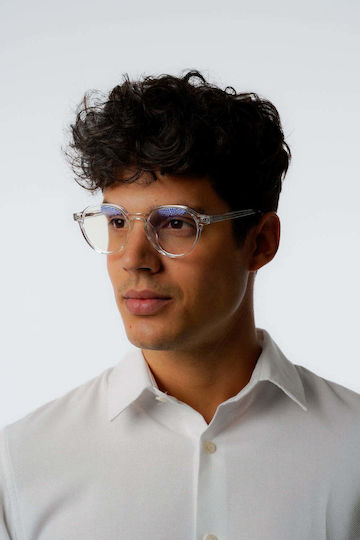 Blue Light Blocking Glasses Red Raven Series O Clear