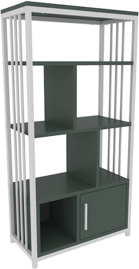 Bibliothek Valero Grün-Weiß 60x29.6x120cm