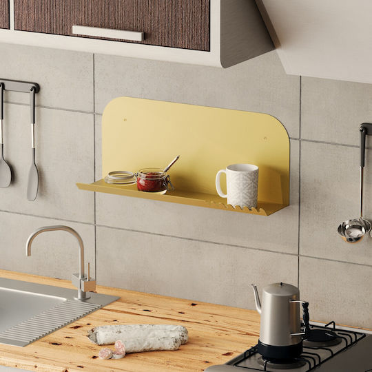 Wall Shelf Long Gold 55x12x23cm